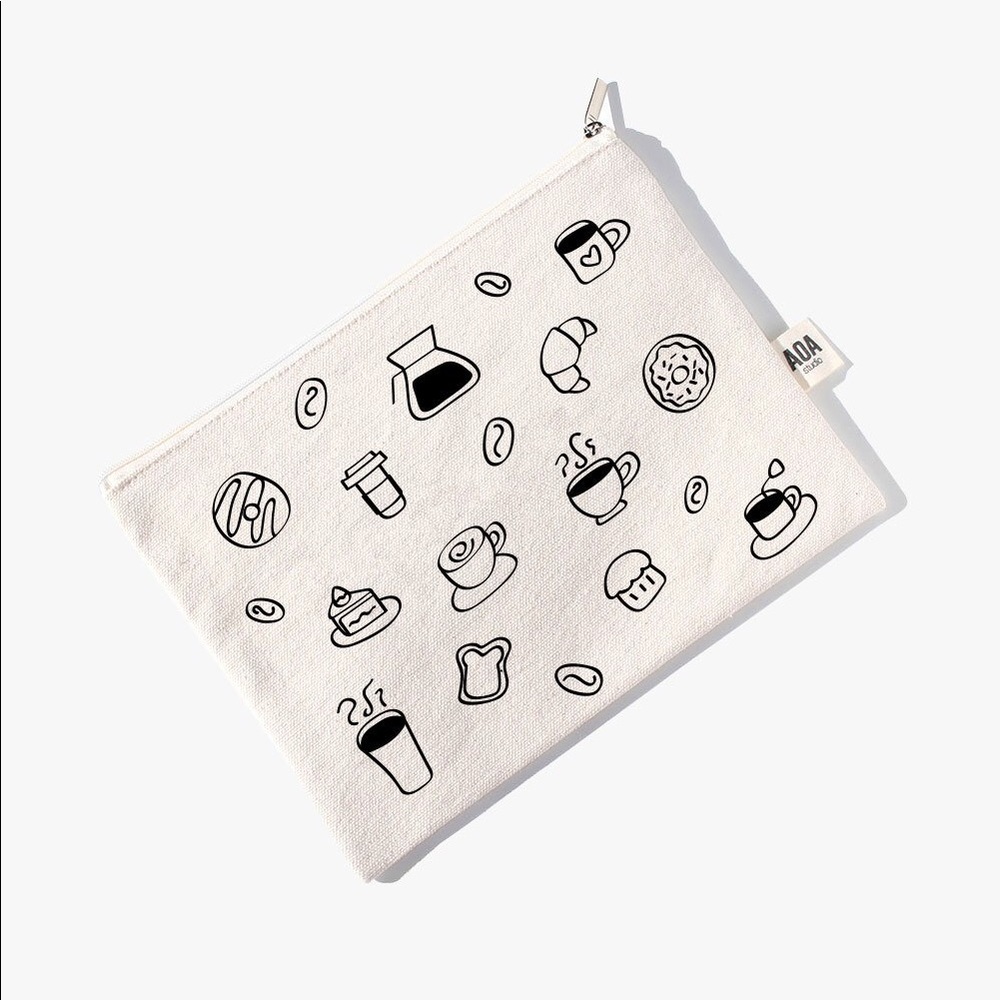 Cute canvas pouch - Coffee sketch ☕️